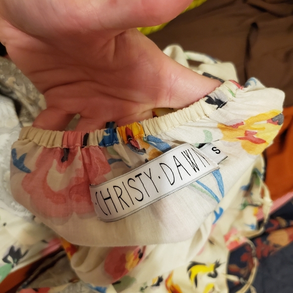 Christy Dawn Delphine dress white floral small - Picture 5 of 8